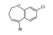 5-bromo-8-chloro-2,3-dihydro-1-benzoxepine Structure