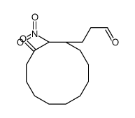 3-(1-nitro-2-oxocyclododecyl)propanal结构式