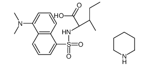 N-[[5-(dimethylamino)-1-naphthyl]sulphonyl]-L-isoleucine, compound with piperidine (1:1) Structure