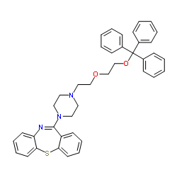 O-Triphenylmethoxy Quetiapine Structure