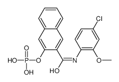 N-(4-chloro-2-methoxyphenyl)-3-(phosphonooxy)naphthalene-2-carboxamide Structure