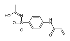 N-[4-(acetylsulfamoyl)phenyl]prop-2-enamide结构式