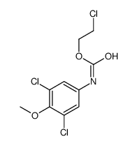 2-chloroethyl N-(3,5-dichloro-4-methoxyphenyl)carbamate Structure