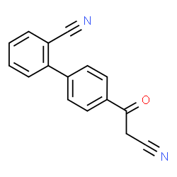 [1,1'-BIPHENYL]-2-CARBONITRILE, 4'-(2-CYANOACETYL)- Structure