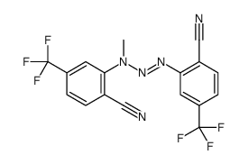 2-[[2-cyano-N-methyl-5-(trifluoromethyl)anilino]diazenyl]-4-(trifluoromethyl)benzonitrile Structure