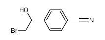 (±)-4-(2-bromo-1-hydroxyethyl)benzonitrile Structure