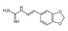 Hydrazinecarboximidamide,2-(1,3-benzodioxol-5-ylmethylene)-结构式