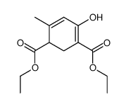 4-hydroxy-6-methyl-cyclohexa-3,5-diene-1,3-dicarboxylic acid diethyl ester结构式