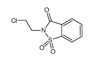 2-(2-chloroethyl)-1,1-dioxo-1,2-benzothiazol-3-one结构式