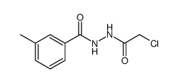 Benzoic acid, 3-methyl-, 2-(2-chloroacetyl)hydrazide Structure