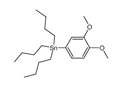 (3,4-dimethoxyphenyl)-tributylstannane Structure