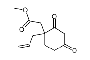 methyl 2-(1-allyl-2,4-dioxocyclohexyl)acetate结构式