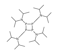 1-N,1-N,2-N,2-N,3-N,3-N,4-N,4-N-octa(propan-2-yl)tetraphosphetane-1,2,3,4-tetramine结构式