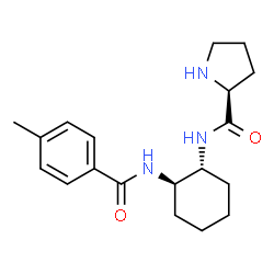 (S)-N-((1R,2R)-2-(4-Methylbenzamido)cyclohexyl)pyrrolidine-2-carboxamide structure