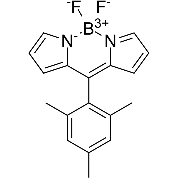 8-(2,4,6-Trimethylphenyl)-BODIPY结构式