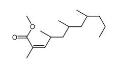 methyl (4R,6R,8R)-2,4,6,8-tetramethylundec-2-enoate结构式