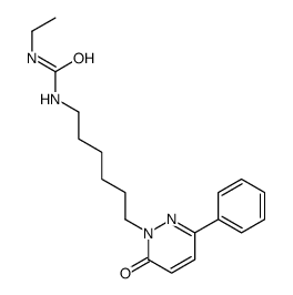 1-ethyl-3-[6-(6-oxo-3-phenylpyridazin-1-yl)hexyl]urea结构式