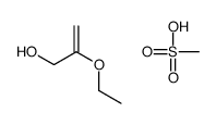2-ethoxyprop-2-en-1-ol,methanesulfonic acid Structure