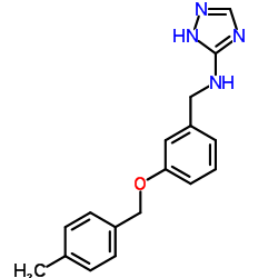 N-(3-((4-METHYLBENZYL)OXY)BENZYL)-1H-1,2,4-TRIAZOL-3-AMINE Structure
