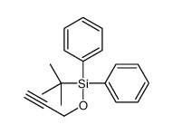 叔丁基-二苯基-丙-2-炔氧基硅烷结构式