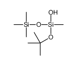 hydroxy-methyl-[(2-methylpropan-2-yl)oxy]-trimethylsilyloxysilane Structure