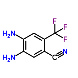 4,5-Diamino-2-(trifluoromethyl)benzonitrile Structure