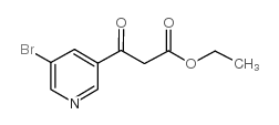 5-Bromopyridine-3-beta-oxo-propanoic acid ethyl ester structure