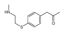 1-[4-[2-(methylamino)ethylsulfanyl]phenyl]propan-2-one Structure