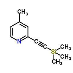4-Methyl-2-[(trimethylsilyl)ethynyl]pyridine结构式