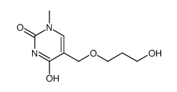 5-(3-hydroxypropoxymethyl)-1-methylpyrimidine-2,4-dione结构式