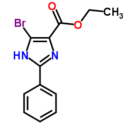 ETHYL 4-BROMO-2-PHENYL-IMIDAZOLE-5-CARBOXYLATE结构式