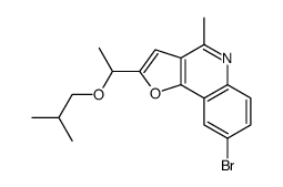 8-bromo-4-methyl-2-[1-(2-methylpropoxy)ethyl]furo[3,2-c]quinoline Structure