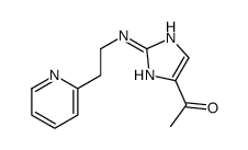 1-[2-(2-pyridin-2-ylethylamino)-1H-imidazol-5-yl]ethanone Structure