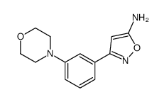 3-(3-MORPHOLIN-4-YL-PHENYL)-ISOXAZOL-5-YLAMINE Structure