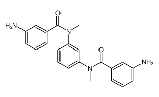 3-amino-N-[3-[(3-aminobenzoyl)-methylamino]phenyl]-N-methylbenzamide结构式