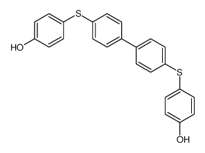 4-[4-[4-(4-hydroxyphenyl)sulfanylphenyl]phenyl]sulfanylphenol Structure