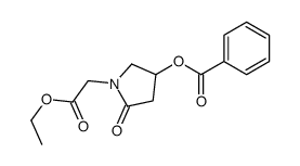 [1-(2-ethoxy-2-oxoethyl)-5-oxopyrrolidin-3-yl] benzoate结构式