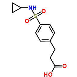 3-(4-CYCLOPROPYLSULFAMOYL-PHENYL)-PROPIONIC ACID结构式