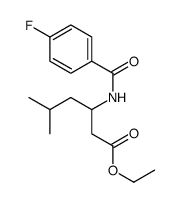 ethyl 3-[(4-fluorobenzoyl)amino]-5-methylhexanoate Structure