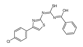 N-[[4-(4-chlorophenyl)-1,3-thiazol-2-yl]carbamothioyl]benzamide Structure