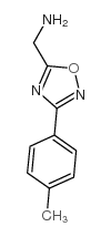 1-[3-(4-甲基苯基)-1,2,4-噁二唑-5-基]甲胺结构式