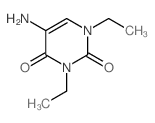 2,4(1H,3H)-Pyrimidinedione,5-amino-1,3-diethyl-结构式