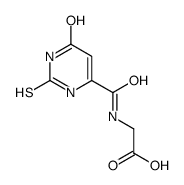 2-[(4-oxo-2-sulfanylidene-1H-pyrimidine-6-carbonyl)amino]acetic acid结构式