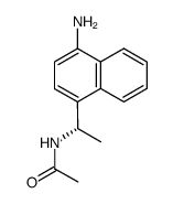 (1S)-1-(4-aminonaphthalen-1-yl)-N-acetylethylamine结构式