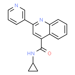 N-cyclopropyl-2-(pyridin-3-yl)quinoline-4-carboxamide Structure