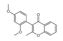 3-(2,4-dimethoxyphenyl)-2-methylchromen-4-one结构式