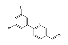 6-(3,5-Difluorophenyl)-3-pyridinecarbaldehyde structure