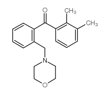 2,3-DIMETHYL-2'-MORPHOLINOMETHYL BENZOPHENONE Structure