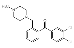 3,4-DICHLORO-2'-(4-METHYLPIPERAZINOMETHYL) BENZOPHENONE结构式