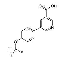 5-[4-(TRIFLUOROMETHOXY)PHENYL]NICOTINIC ACID structure